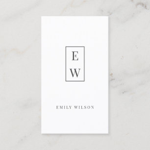 Elegant monogram Modern minimalistische profession Visitekaartje
