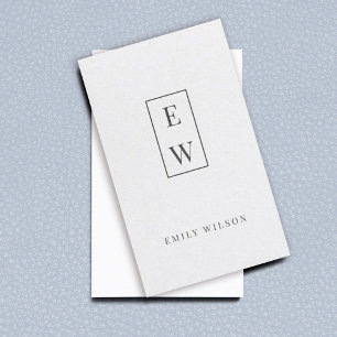 Elegant monogram Modern minimalistische profession Visitekaartje