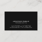 Elegant Monogram Modern Professional Plain Visitekaartje (Achterkant)