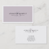 Elegant Monogram Modern Simple Chic Grafisch Trend Visitekaartje (Voorkant / Achterkant)