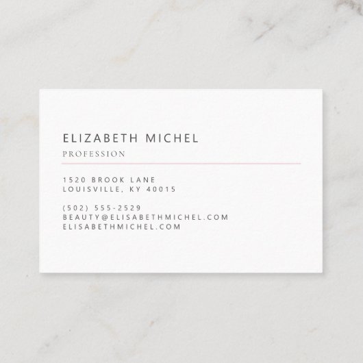 Elegant monogram modern snoep professioneel visitekaartje (Achterkant)