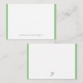 Elegant Monogram Moderne Eenvoudige Sjabloon (Voorkant / Achterkant)