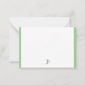 Elegant Monogram Moderne Eenvoudige Sjabloon (Achterkant)