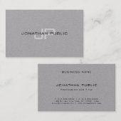 Elegant Monogram Moderne Minimalistische Sjabloon Visitekaartje (Voorkant / Achterkant)