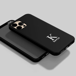 Elegant monogram naam gepersonaliseerd eenvoudig z Case-Mate iPhone 14 plus hoesje