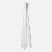 Elegant Monogram + Name Wedding Tie Stropdas (Voorkant)