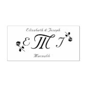 Elegant Monogram & Namen Zelfinkerend Rubber Stemp Zelfinktende Stempel (Design)