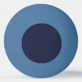 Elegant Monogram Navy Blauw Goud Rozen Pingpongbal (Achterkant)