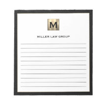 Elegant Monogram Notitieblok