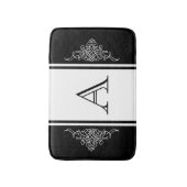 Elegant monogram ontwerp badmat (Voorkant Verticaal)