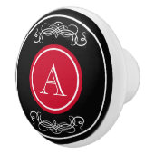 Elegant monogram ontwerp keramische knop (Rechts)