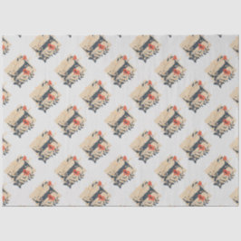 Elegant monogram ontwerp Letter I patroon 1 Tissuepapier