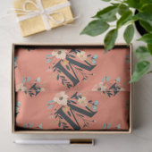 Elegant monogram ontwerp Letter M patroon 1 Tissuepapier (Geschenk)