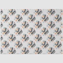 Elegant monogram ontwerp Letter M patroon 1 Tissuepapier