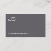 Elegant Monogram Ontwerp Modern Professional Luxe Visitekaartje (Voorkant)