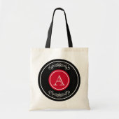 Elegant monogram ontwerp tote bag (Voorkant)