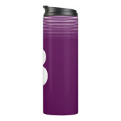 Elegant monogram - Paarse thermische tuimelaar Thermosbeker (Geroteerd rechts)