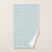 Elegant monogram pastel aqua blauw bad handdoek (Handdoek)
