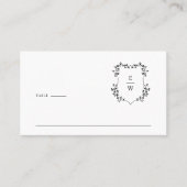 Elegant Monogram Plaatskaartje (Voorkant)