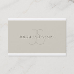 Elegant Monogram Professional, stijlvolle Sjabloon Visitekaartje