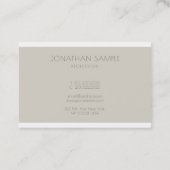 Elegant Monogram Professional, stijlvolle Sjabloon Visitekaartje (Achterkant)