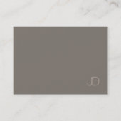 Elegant Monogram Professioneel Trendy Plain Modern Visitekaartje (Voorkant)