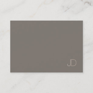 Elegant Monogram Professioneel Trendy Plain Modern Visitekaartje