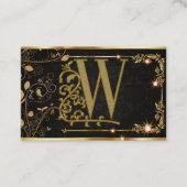 Elegant Monogram Professioneel Visitekaartje (Voorkant)