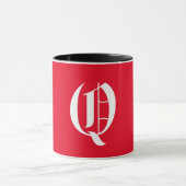 Elegant monogram Q Mok (Midden)