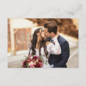 Elegant Monogram QR Code Goud Zwart Wit Bruiloft Informatiekaartje (Achterkant)