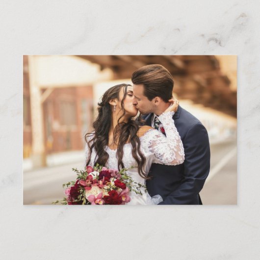 Elegant Monogram QR Code Goud Zwart Wit Bruiloft Informatiekaartje (Achterkant)