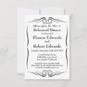 Elegant Monogram repetitie Inwendige uitnodiging (Voorkant)