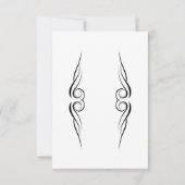 Elegant Monogram repetitie Inwendige uitnodiging (Achterkant)