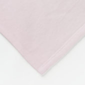 Elegant Monogram Roos Glitter Drift Fleece Blanke (Hoek)