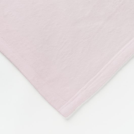 Elegant Monogram Roos Glitter Drift Fleece Blanke (Hoek)