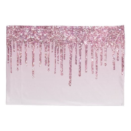 Elegant Monogram Roos Glitter Drivers Kussensloop (Achterkant)