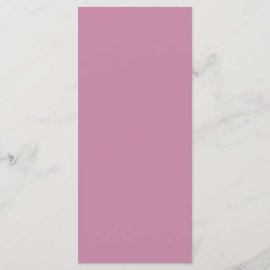 Elegant monogram roze bruiloft menu (Achterkant)