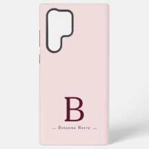 Elegant Monogram Roze