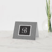 Elegant Monogram Rozen Letter B Custom Notecard Notitiekaartje (Voorkant)
