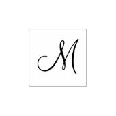 Elegant Monogram Rubberstempel (Afrduk)