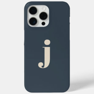 Elegant Monogram Sage Groen iPhone 15 Pro Max Hoesje