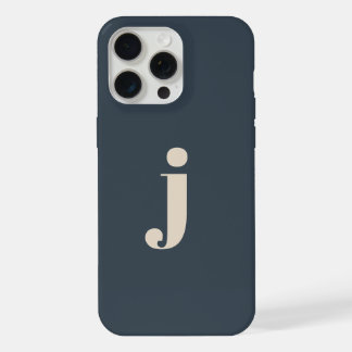 Elegant Monogram Sage Groen iPhone 15 Pro Max Case