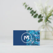Elegant monogram sapphire 2 tone blue cryals b visitekaartje