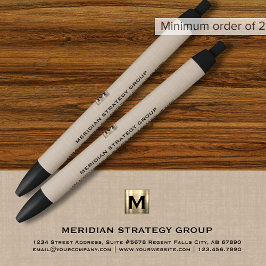 Elegant Monogram Schrijven Pen voor Bedrijven