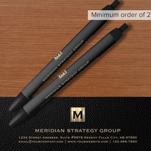 Elegant Monogram Schrijven Pen voor Bedrijven