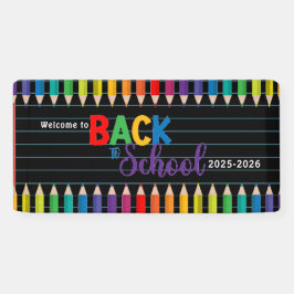 Elegant Monogram Script Kantoor School Spandoek