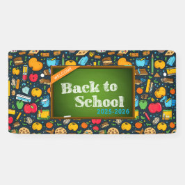 Elegant Monogram Script Kantoor School Spandoek