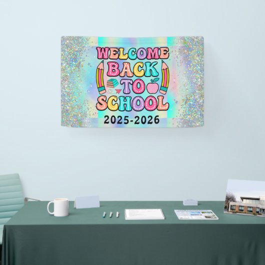 Elegant Monogram Script Kantoor School Spandoek (Beurs)