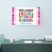 Elegant Monogram Script Kantoor School Spandoek (Beurs)