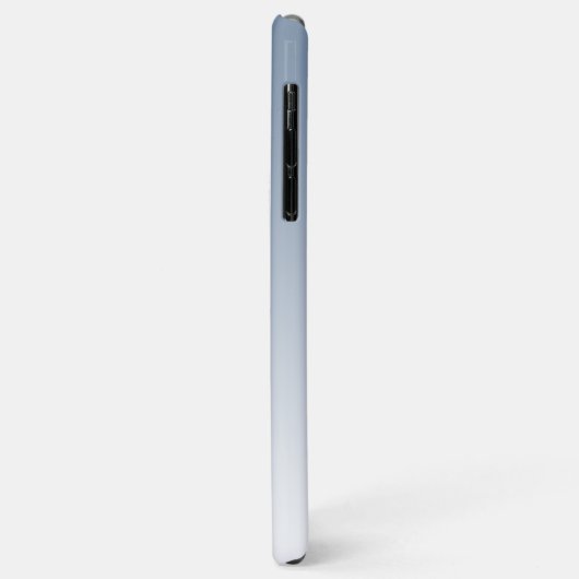 Elegant Monogram Script Naam  Blauw Case-Mate iPhone Case (Achterkant/links)